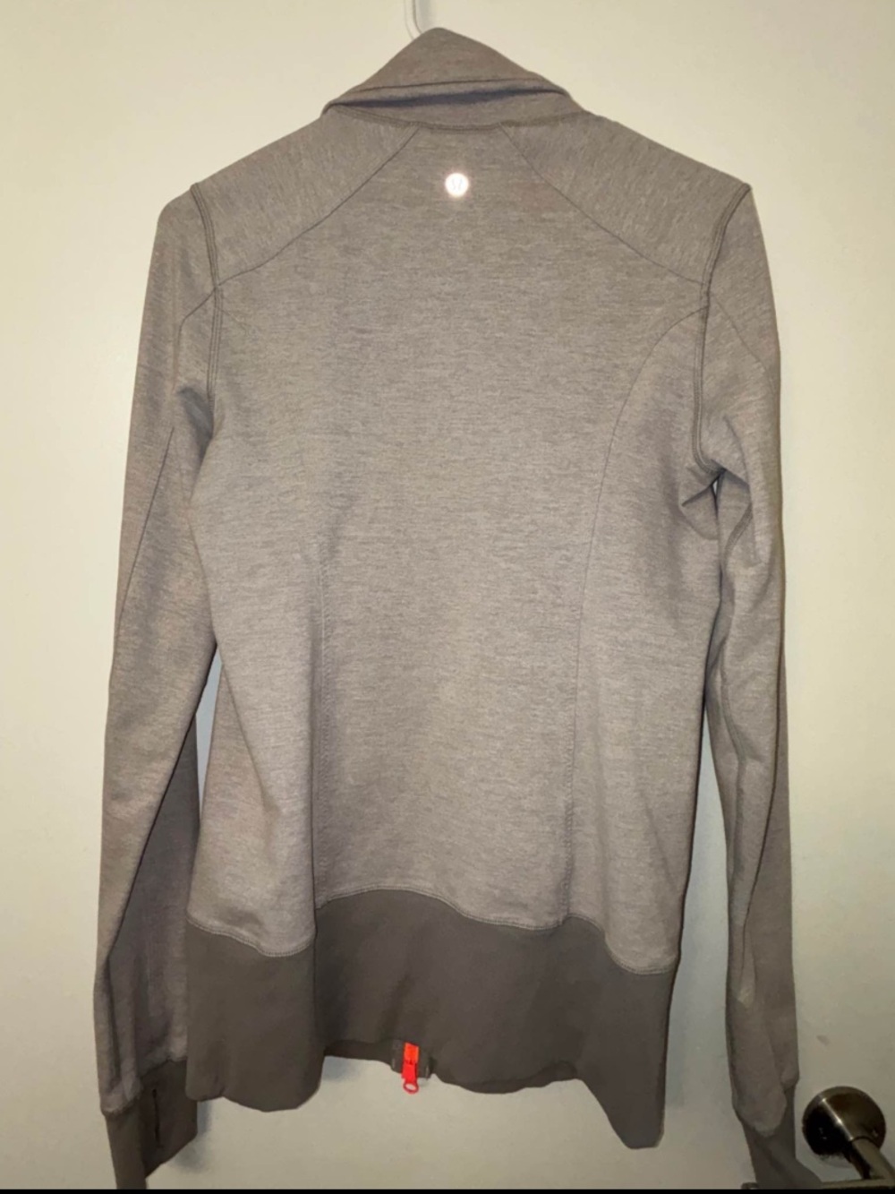 LULULEMON Nice Asana Jacket Heathered Medium Grey/Ambient Grey, NWOT, size 8 - Picture 7 of 9